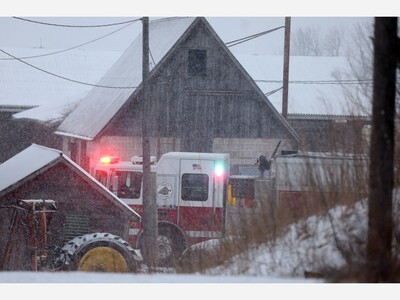 Saline Firefighters Extinguish Combine Fire