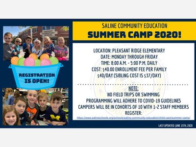 Saline Community Ed Summer Camp 