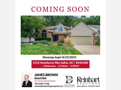 COMING SOON - 2412 HAWTHORNE WAY SALINE, MI