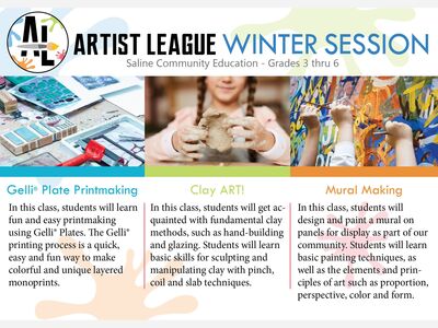 New Art Classes Offered Through Saline Community Education