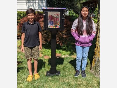Uniting Through Art: Student Inspired “Free Little Art Gallery” Installed in Saline Neighborhood