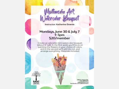 Multimedia Watercolor Bouquet with Katherine Downie