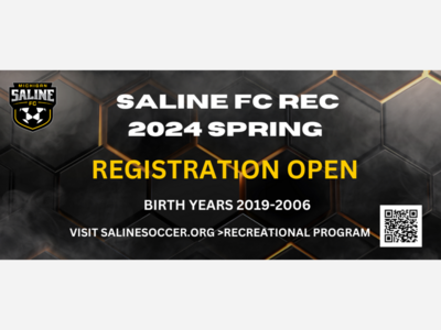 Saline FC Spring Registration Open